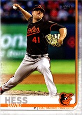 2019 Topps David Hess #552 Baltimore Orioles Baseball Card