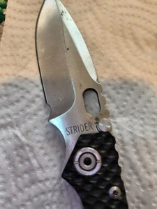 STRIDER Bos u.s.a. pocket knife OLDER RARE KNIFE HARD TO FIND SE PIC ONE BLADE - Picture 1 of 14