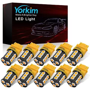 3157 Led Light Bulbs Amber Bright 3056 3156 3156a 3057 4057 3157 4157 T25 Led Bu - Picture 1 of 7