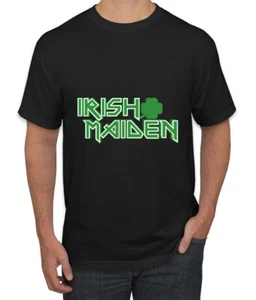 Maglietta grafica uomo Irish Maiden divertente parodia irlandese giorno di San Patrizio - Foto 1 di 6