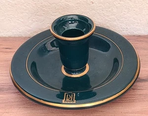 CANDLE HOLDER w/ INITIALS 'RI' HALL CHINA - Picture 1 of 4