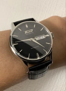 TISSOT Visodate Heritage Automatic 40 mm Sapphire Crystal Watch Used Untested - Picture 1 of 6