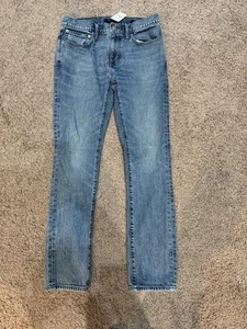 Pantalones de mezclilla informales azules J Crew Flex ajustados para hombre 30W x 30L nuevos con etiquetas - Imagen 1 de 6