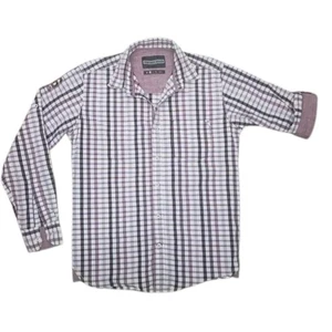Camicia Rockstar Jeans quadri quadri bottoni a pressione linguetta rotolo a contrasto rara unica XS S - Foto 1 di 10