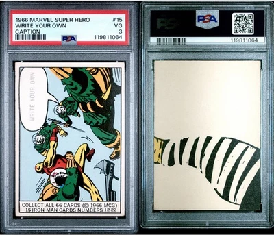 1966 DONRUSS MARVEL SUPER HEROES IRON MAN #15 PSA GRADED NEW SLAB - Image 1 of 3