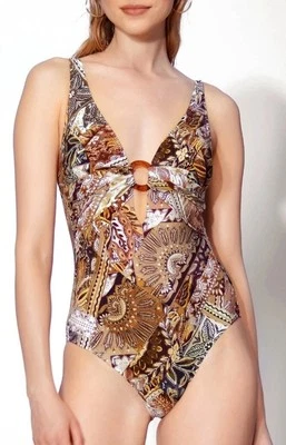 Traje de baño MARYAN MEHLHORN World Traveller floral multicolor, talla 10 copa B.  Foto 1 de 4