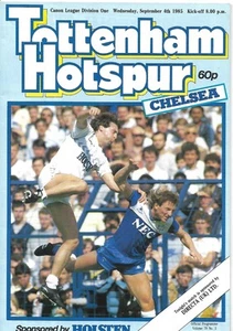 TOTTENHAM HOTSPUR v CHELSEA 4th SEPTEMBER 1985 (FREE POST IN THE UK). - Picture 1 of 1