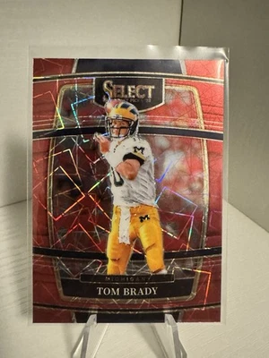 2022 Panini Select Draft Picks - Concourse Tom Brady #32 Red Lazer Prizm - Image 1 of 2
