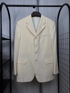 Versus Versace yellow wool 4 buttons made in Italy blazer - Picture 1 of 15