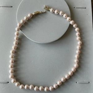 Pierre Kang Perlenkette Zartrosa, Verschluss Vergoldet - Bild 1 von 6