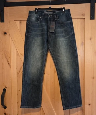 New! pd&c Jeans Men's 33x30 Blue Dark Wash Slim Straight Leg Jeans Arthur - Image 1 of 4