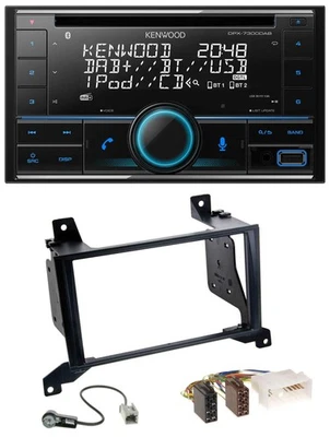 Kenwood CD 2DIN DAB USB MP3 Bluetooth Autoradio für Hyundai Santa Fe CM 09-12 - Bild 1 von 4