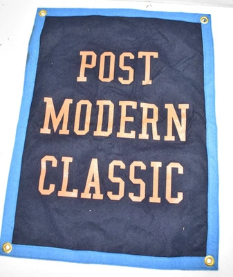 Oxford Pennant Home Decorative Pennant Flag Post Modern Classic Blue/Navy/Orange - Image 1 of 4