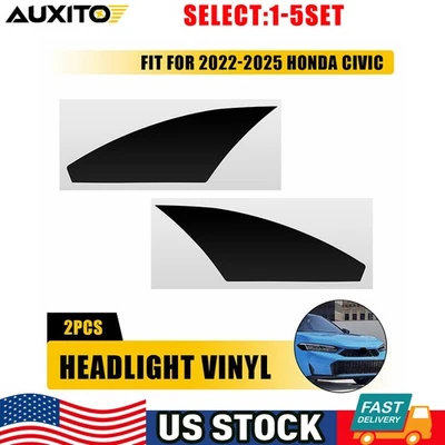 Superposiciones de vinilo precortadas humo para faros Honda Civic 2022-25 marcador lateral 2-10X Foto 1 de 4