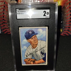 1952 BOWMAN BOBBY BROWN BASEBALL CARD #105 SGC 2 - Picture 1 of 2