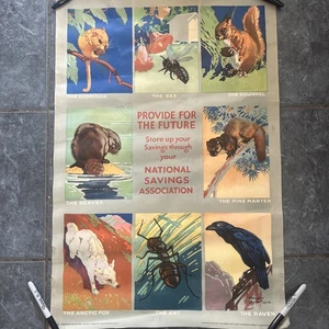 National Savings Poster - Rare Animal Poster Retro - Picture 1 of 7