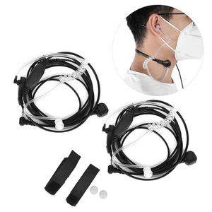2 Stücke 2 5 Mm Walkie Talkie Headset Throat Vibration Mikrofon Für Motorol URS - Zdjęcie 1 z 15