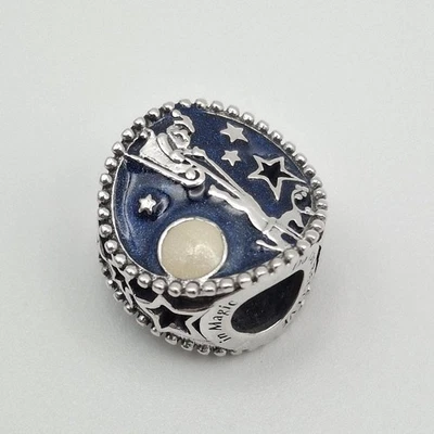 Pandora 925 ALE Sterling Silver Santa & Reindeer Blue Enamel Charm 790033C01 - Image 1 of 4