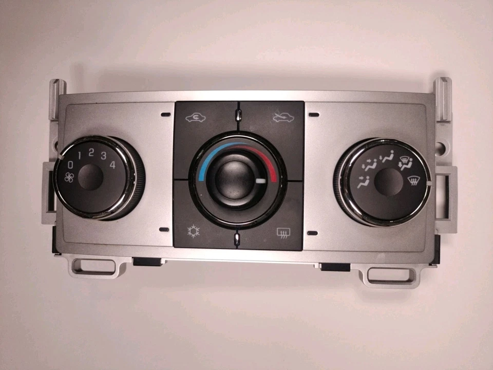 🔥2007-2012 Malibu Aura OEM Climate Control Switch AC Heat Defrost SILVER - Image 1 of 1