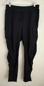 Pantalón Athleta Attitude Mujer 10 Negro Cordón Acanalado Pull On Jogger Elástico - Imagen 1 de 11