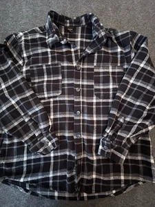 Herren Brahma schwarz kariertes Flanellhemd schwer warm Outdoor - Größe XL - Bild 1 von 5