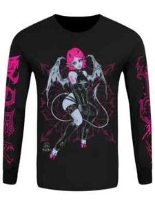 PINKU KULT LOVE SPELL UNISEX T SHIRT TOP GRINDSTORE GOTH TEE MEN WOMEN SUCCUBUS - Picture 1 of 2