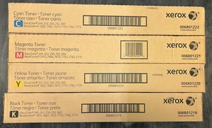 Xerox DocuColor 240 242 250 252 260 Genuine Toner Set Workcenter 7655 7755 7775 - Picture 1 of 1