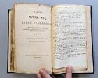 HEBREW BIBLE PSALMS a COMMENTARY w/100+ PAGES of MANUSCRIPT NOTES & ADDENDA 1910