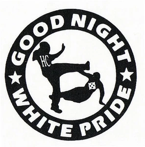 Good Night White Pride Patch / Aufnäher NEU Punk Oi! FCK NZS Nazis Raus FCK AFD - Picture 1 of 1