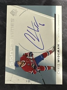 2022-23 SP Authentic Sign Of The Times SOTT-CW Chris Wideman Montreal Canadiens - Picture 1 of 2