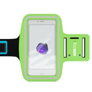 Uniwersalna bransoletka sportowa telefon komórkowy torba na ramię jogging opaska fitness smartfon zielona - Zdjęcie 1 z 7