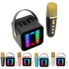 Mini Karaoke Machine Set RGB Pickup Light Digital Processing Chip Handheld Hot