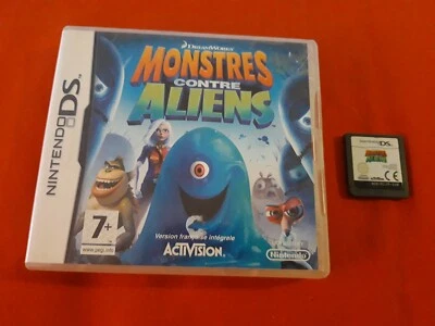 Monsters Against Aliens Dreamworks Nintendo DS 3DS In Box PAL FR - Image 1 of 2