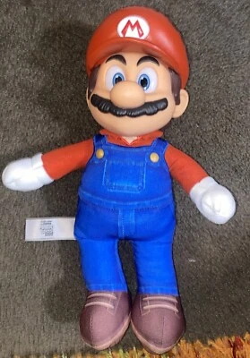 The Super Mario Bros Movie 2023 Poseable Plush Figure Jakks Toy Nintendo 14” - Image 1 of 4