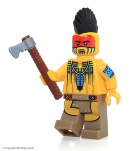 LEGO Minifigura Coleccionable: Serie 10: #05 - Tomahawk Warrior - Imagen 1 de 2