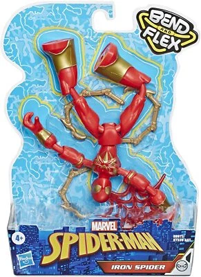 Figura de acción Marvel Spider-Man Bend and Flex Iron Spider E8972 Foto 1 de 3