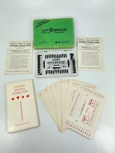 Vintage 1958 Bridge Autobridge Card Playing Game Play Yourself Manuals Cards USA - Picture 1 of 15