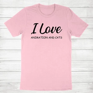 Funny Cat Animator Kitty Lover Shirt Sarcastic Printed Tee Love Animation & Cats - Picture 1 of 20