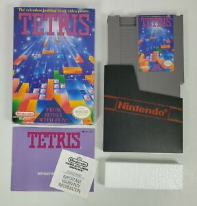 Tetris (Nintendo NES, 1989) w/Box and Instruction Manual