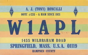 USA, 1972, Vintage QSL-Karte - Amateurradio - Bild 1 von 2