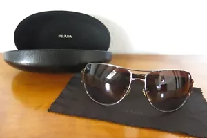 Original PRADA Sonnenbrille Pilotenbrille SPR52G mit Etui + Putztuch - Bild 1 von 23