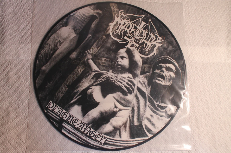 Marduk - Plague Angel Swedish Blooddawn Prod #1000 PICTURE disc LP BLACK metal - Image 1 of 1