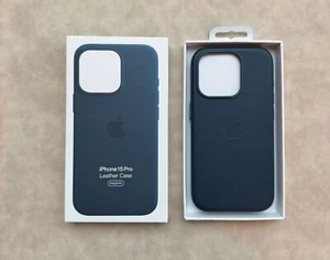 Apple Cover MagSafe in Pelle per iPhone 15 pro 15 Pro Max 16 Pro Max- Blue - Zdjęcie 1 z 2