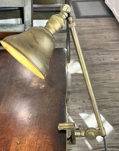 Vintage Industrial Lamp Drafting Table Light Faries OC White era Adjustable - Picture 1 of 8