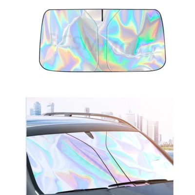Parabrisas delantero de coche parasol verano protección UV protector ventana visera cubierta Foto 1 de 4