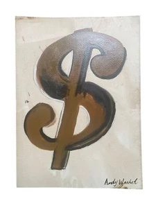 ANDY WARHOL - PAPER PAINTING - POP ART STYLE - SIGNED - Picture 1 of 2