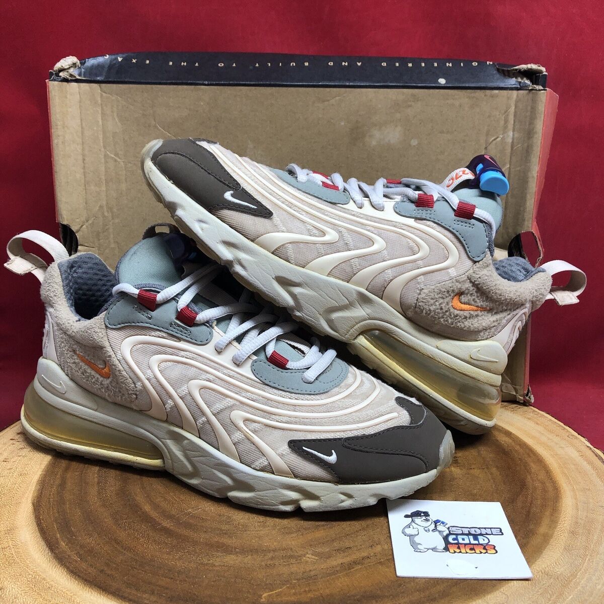Nike Travis Scott x Air Max 270 React ENG Cactus Trails for Nike Travis Scott x Air Max 270 React ENG Cactus Trails for