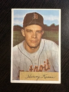 1954 BOWMAN #23 HARVEY KUENN RC DETROIT TIGERS G-VG *Hot Corner Vintage* - Picture 1 of 2