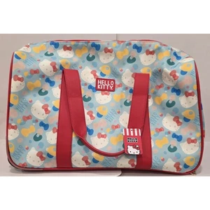 HELLO KITTY Sanrio Print Roller Duffle Luggage Travel Bag New With Tag - Picture 1 of 4