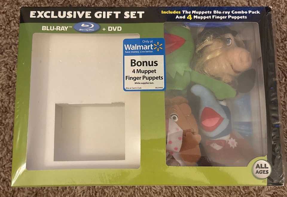 The Muppets Exclusive Finger Puppets And Box ONLY   *No Movie Or Code! - Imagem 1 de 4